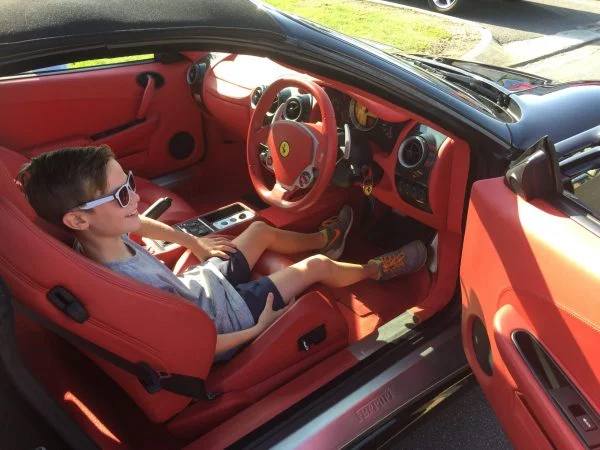 passenger experience in luxury sports car gold coast